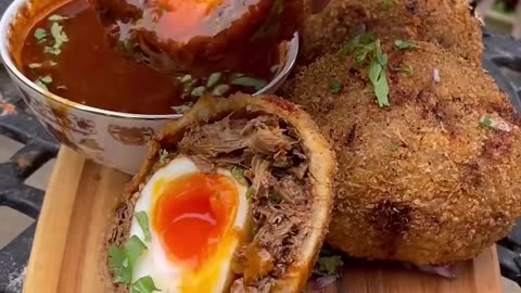 Go and make yourself some #Birria #Lamb #Scotcheggs 😋 #mexicanfood #britishfood #comfortfood #scran