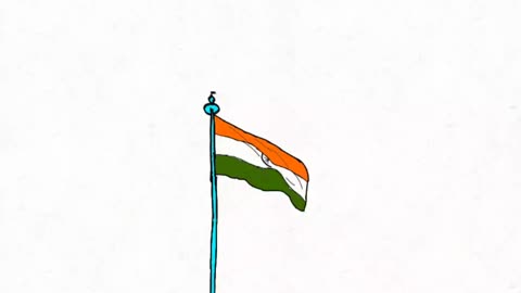 is my first hand made animation and this flag India's proud.