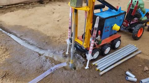 DIY TRACTOR MINI BOREWELL DRILLING MACHIN.