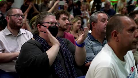 Bernie Sanders joins striking UK rail workers