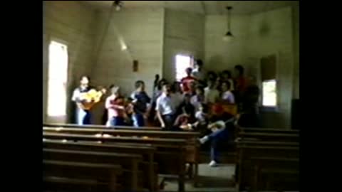 Hoopers Creek singing in old church