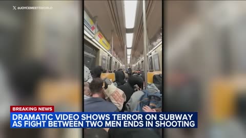 ABC 7 NY...Dramatic video shows subway fight end in shooting