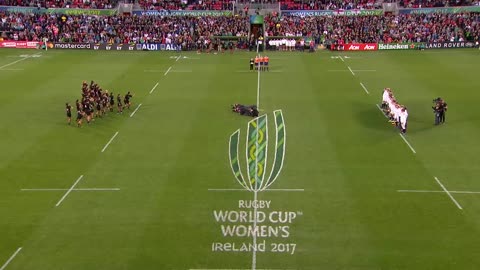 HAKA! New Zealand perform haka after winning the Women's Rugby World Cup