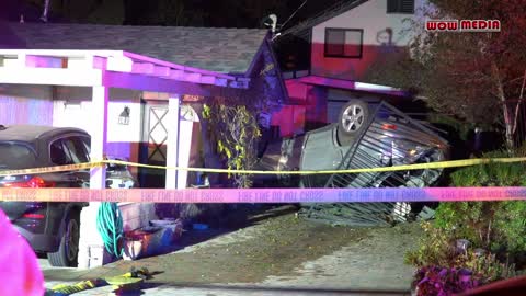 La Canada Flintridge Car Into House