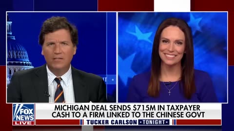 Tudor Dixon warns Tucker Carlson that US taxpayer money is funding a China-linked business