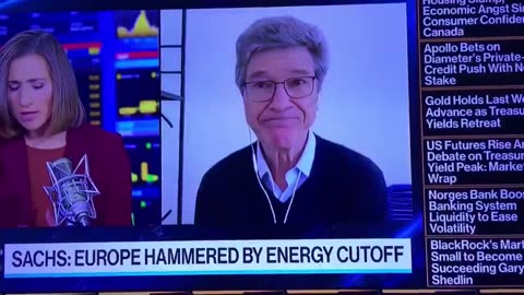 Professor Sachs on Bloomberg says US did blow up Nord Stream a