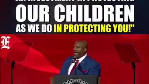 Lieutenant Governor of North Carolina Mark Robinson spoke at the NRA Convention in Houston,Texas