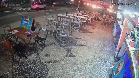 Terrifying moment gunmen open fire on Rio de Janeiro bar