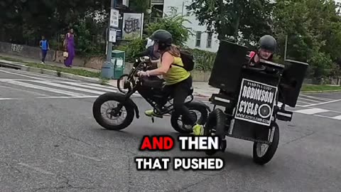 Electric scooter mobile flips over