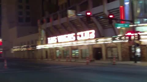 Walking Past the Golden Gate Casino, Las Vegas, NV 2015AD