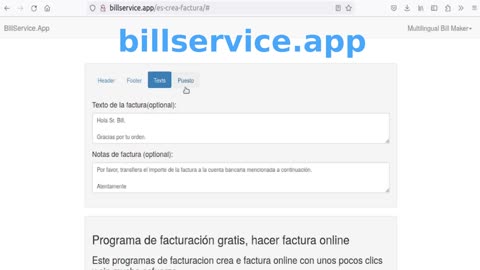 Software de facturación gratuito - Billservice.app