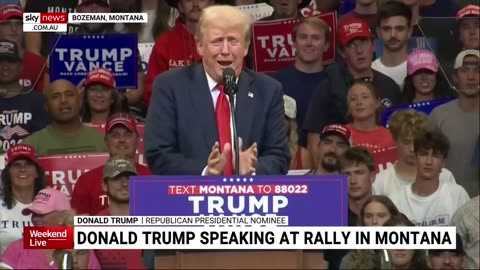 ‘What’s he doing?’: Donald Trump blasts Joe Biden at fiery rally