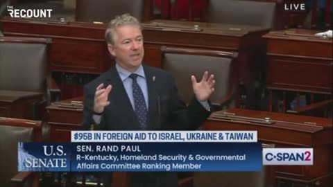 Rand Paul Is Pissed At The Establishment Uniparty's Ukraine Priorities