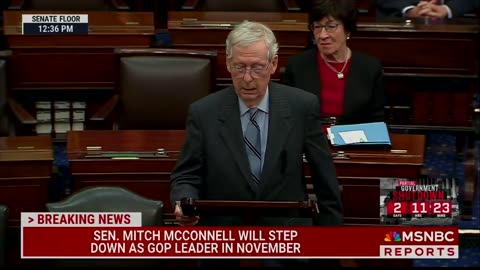 💥 JUST IN - McConnell to step down as Senate's Republican leader in November at the latest.