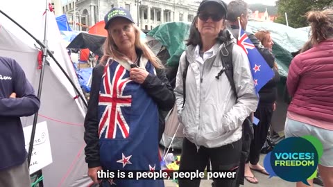 Peaceful Protest in Wellington - Rose and Candise Speak Out