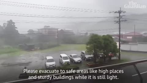 Typhoon Nanmadol hits south-western Japan