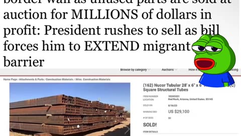 NewsFlash: Joe Biden Sells US Borderwall