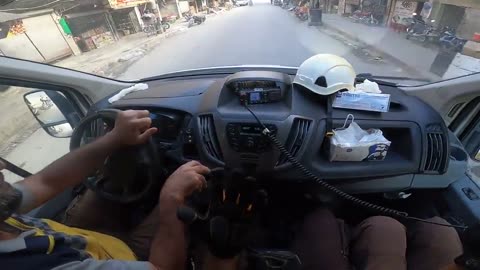 🚀 Syrian Government Munition Misses White Helmet Rescuers by a Few Meters - Today in Jisr al-S | RCF