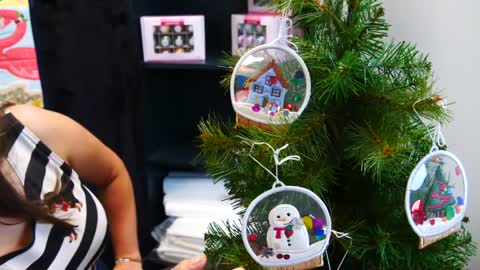 Snow Globe Ornaments - Annette & Silvanna