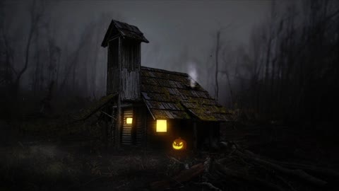 40 MINUTES (CREEPY HALLOWEEN CABIN)Calming Sleep Music🎵Stress Relief Music, Insomnia, Dream, Pumpkin