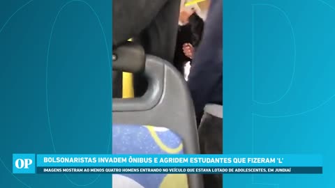 Bolsonaristas invadem ônibus e agridem estudantes em São Paulo