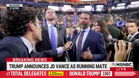 "Just Get Out of Here" - Donald Trump Jr OWNS MSNBC Hack