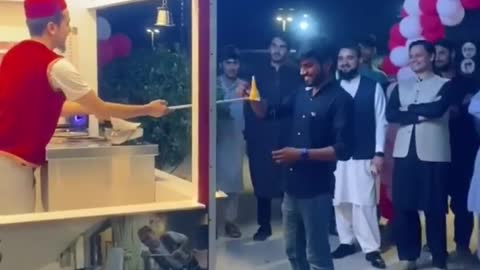 New opening day of Turkish icecream Shop in peshawar #funny #comedy #shorts