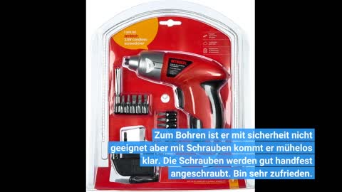 SORAKO Akkuschrauber Klein 3.6V 6N·m Drehmoment 2 Ah Li-Ion Akku 180RPM und USB Ladekabel Magnet