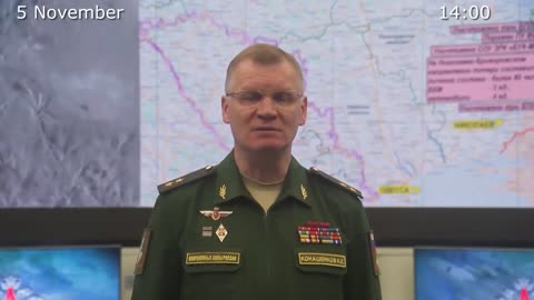 Russian Defence Ministry report on the progress of the special military operation in Ukraine (Nov 4th)