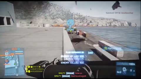 Battlefield 4 Ladder Bounce Heli Takedown