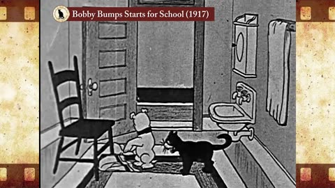 Bobby Bumps Starts for School (1917) 🐱 Cat Movies 🎥🐈