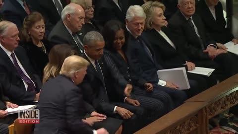 Lip Reader Reveals What Top leaders Said During President Bush's funeral