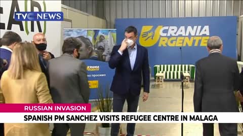 (SEE VIDEO) Spanish PM Sanchez Visits Refugee Centre in Malaga