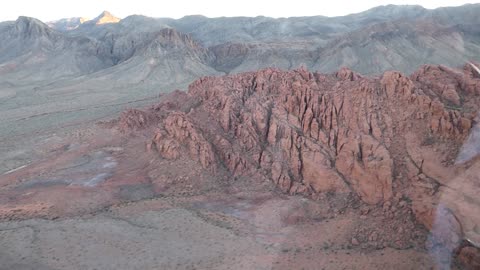 Flying back from the valley of Fire.