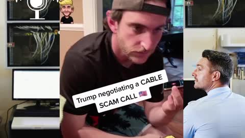 TRUMP TAKES A CABLE SCAM CALL!