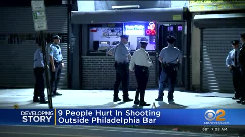 0:09 / 0:26 Philadelphia police investigating mass shooting outside bar