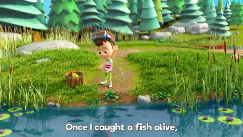 🐟 Once I Caught a Fish Alive 🐟 THE BEST Songs for Children | LooLoo Kids