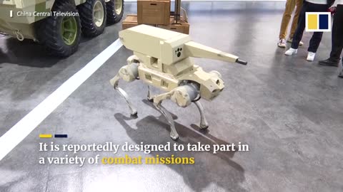 This Chinese-made robot dog is a combat specialist