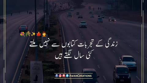 Zindagi K Tajarbaat | Urdu Quotes | Status Video | Rumble Video