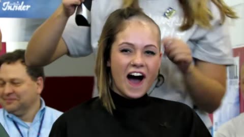 Mackenzie Shaves Her Head for Charity - St Baldrick's