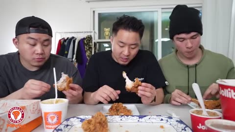 POPEYES vs JOLLIBEE vs KFC vs CHURCH'S - FAST FOOD FRIED CHICKEN BATTLE!