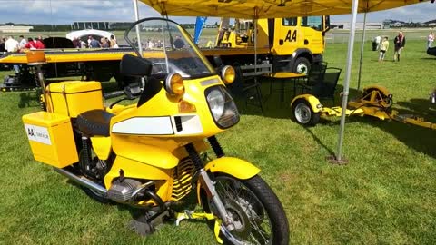 Historic British Automobile Association (AA) Patrol Vehicle Display, British Motor Show, Farnborough