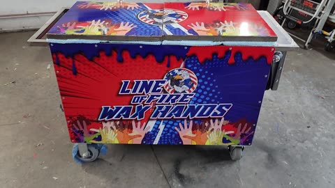 Wax Hands Cart Vinyl Wrap Job Walk Around