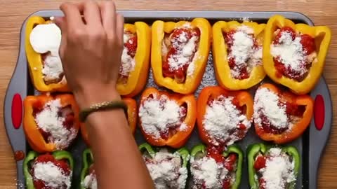 CHICKEN PARM-STUFFED BELL PEPPERS