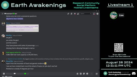 Earth Awakenings - Livestream 1 - #1826