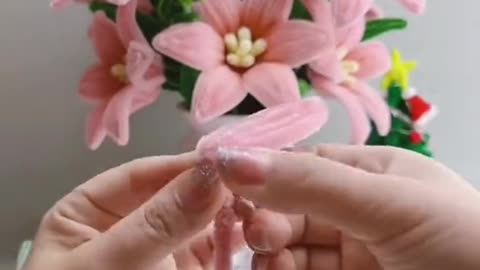 Handcrafting flowers