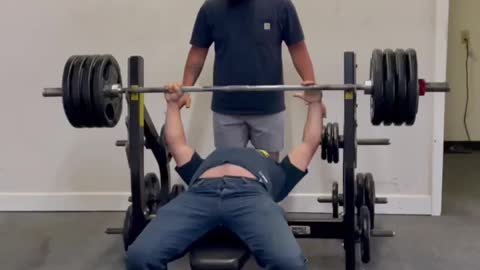 Autistic man bench press 405