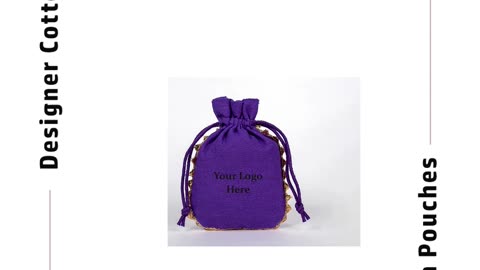 Stylish and Personalized Cotton Pouches for Every Occasion