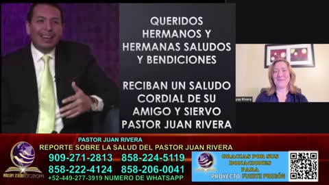 REPORTE SOBRE LA SALUD DEL PASTOR JUAN RIVERA