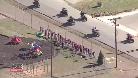 Motorcyclists Honor Slain 7-Year-Old Athena Strand